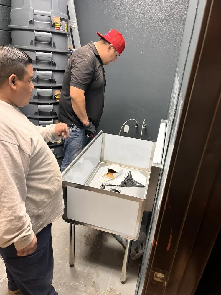 Commercial plumbing and sink installation in North Valley View